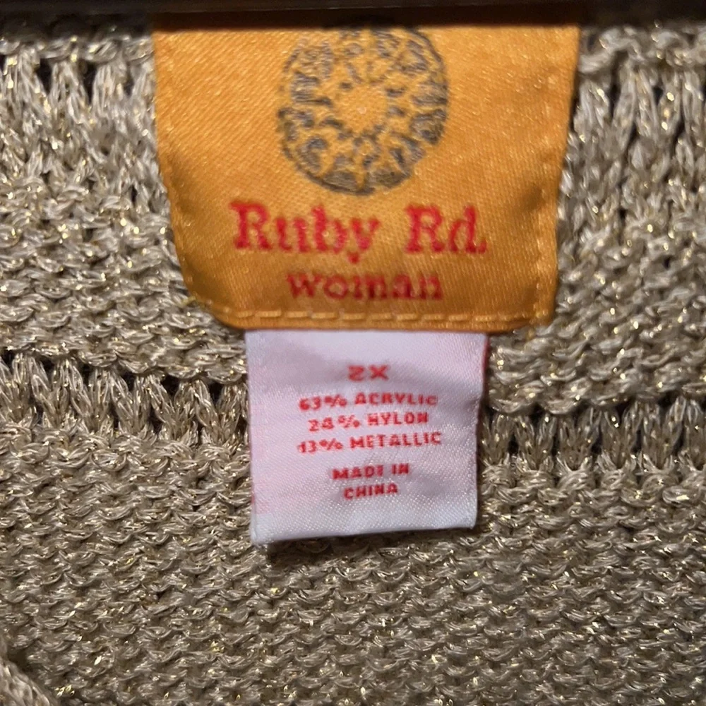 Gold Ruby Rd sweater - Picture 3 of 3